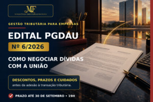 Edital PGDAU nº 62026 para regularização de dívidas com a PGFN